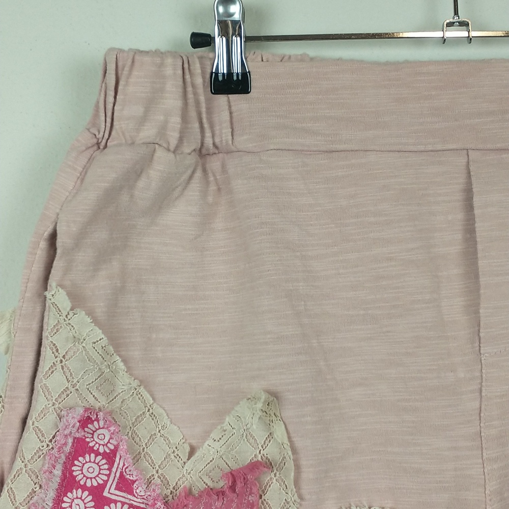 Oli & Hali The Anna Shorts Large Pink Patchwork Star High Rise - Picture 3 of 11